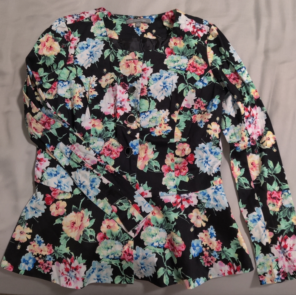 NY Collection Size S Cotton Shell, Lined, Fitted Blazer! - Picture 4 of 8